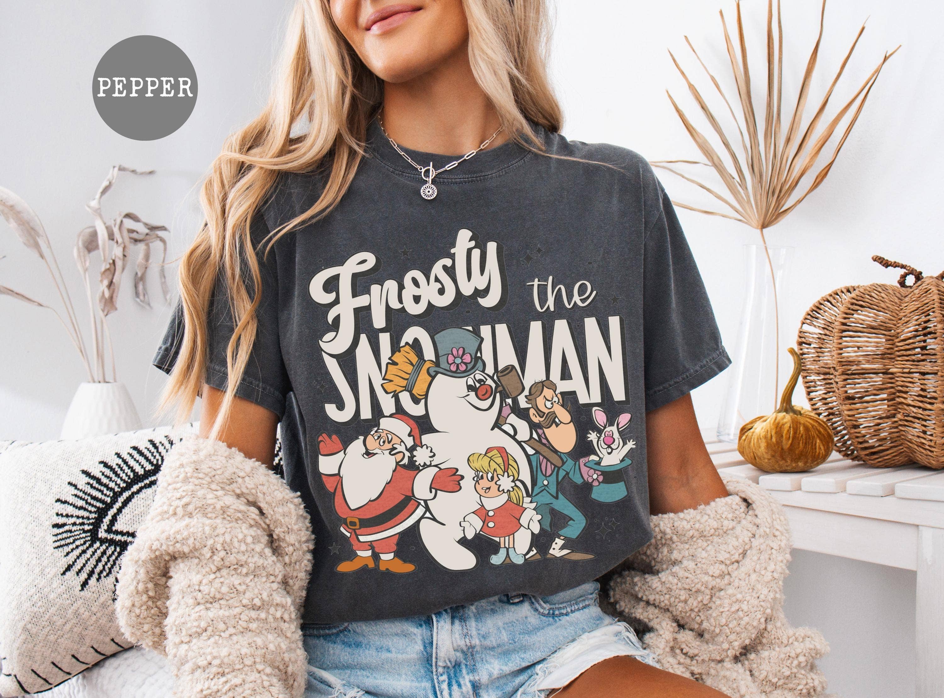 Frosty the Snowman Christmas Sweatshirt T-Shirts, Hoodie | PodTeesHub.com
