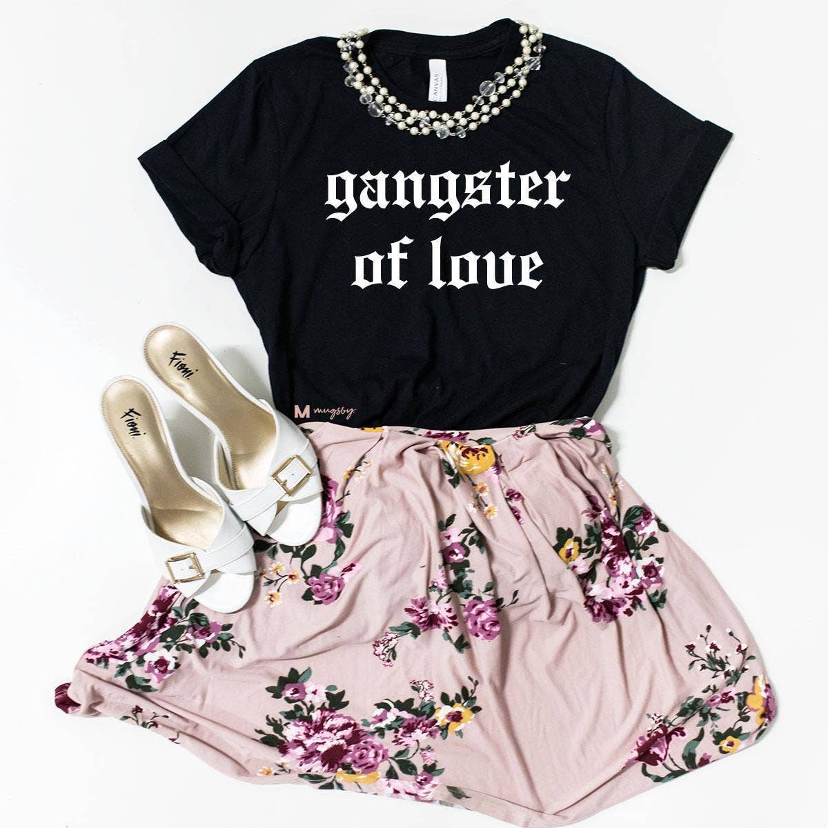 Gangster of Love Valentine's Shirt (Black) Hoodie, Sweatshirt | PodTeesHub.com