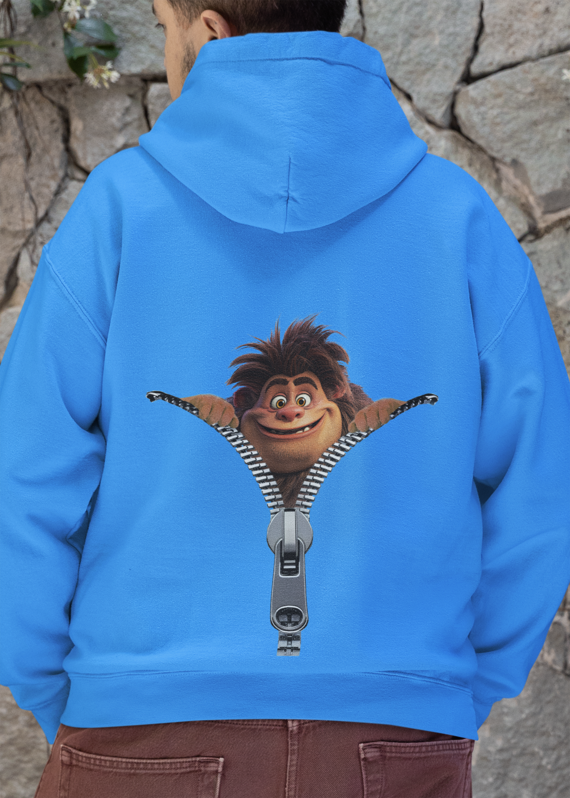 Cute Bigfoot Pullover Hoodie - Back Print Only T-Shirts, Sweatshirt | PodTeesHub.com