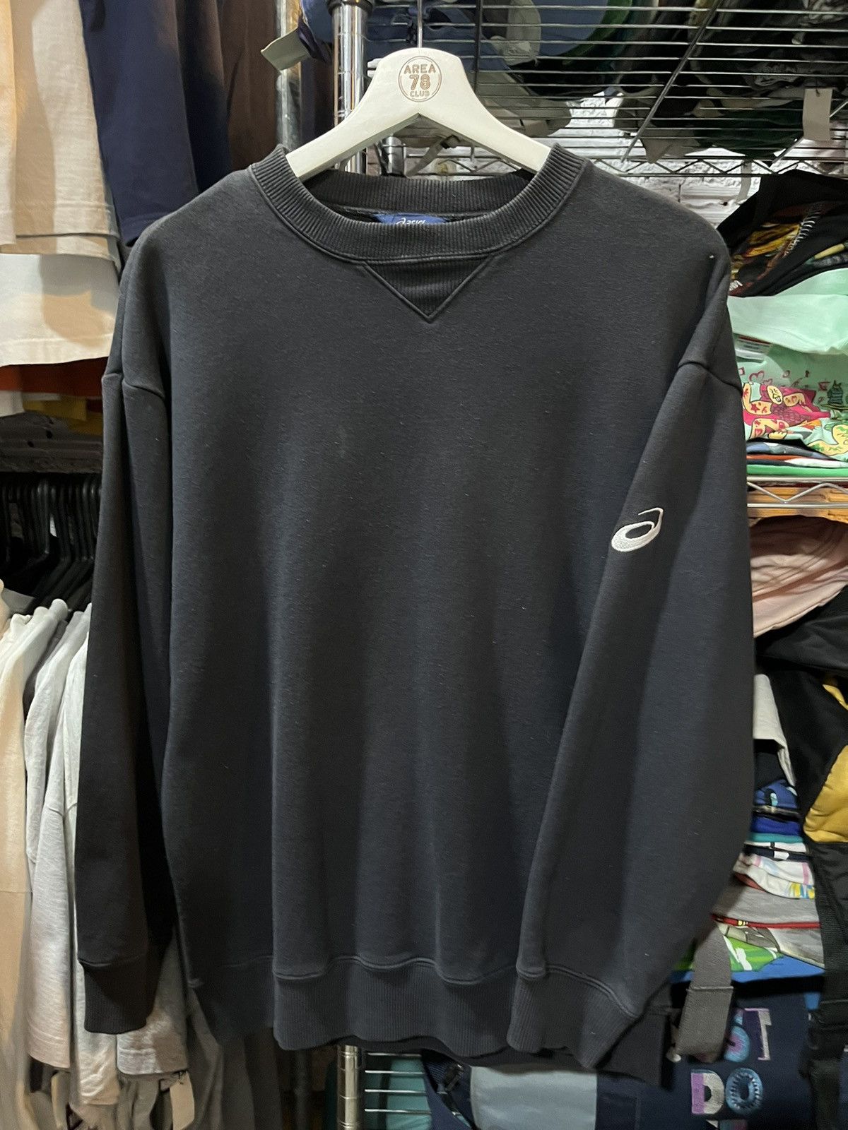 Vintage Asics Sweatshirt Logo On Arm 90s T-Shirts, Hoodie | PodTeesHub.com