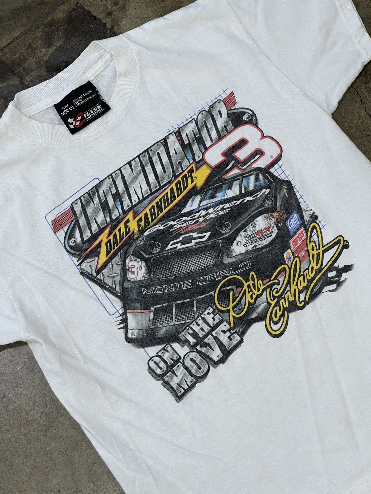 Vintage Dale Earnhardt On The Move Tee Sz Youth Medium Hoodie, Sweatshirt | PodTeesHub.com