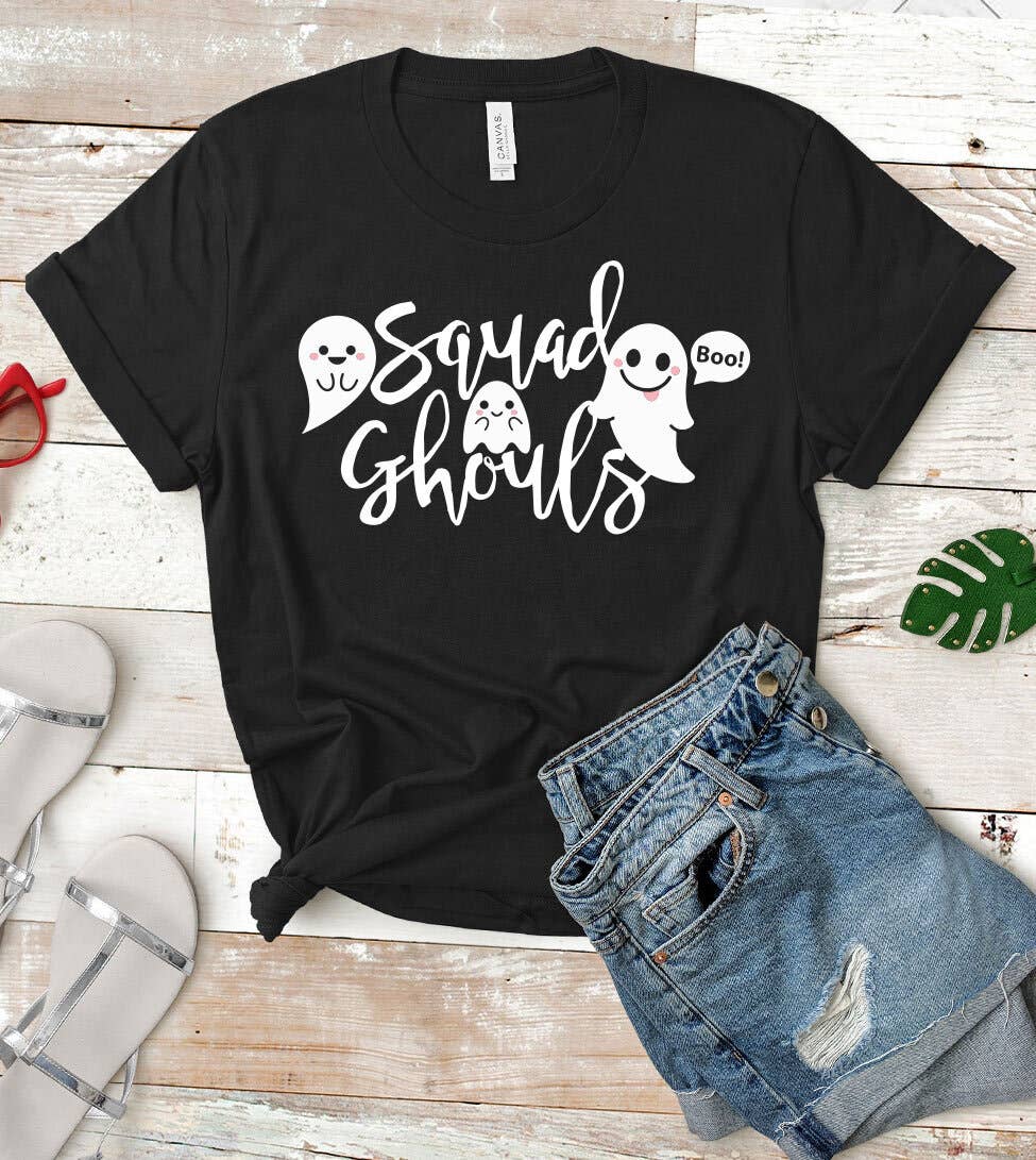 Squad Ghouls - Cute Fall Ghost Halloween T-Shirt Hoodie, Sweatshirt | PodTeesHub.com