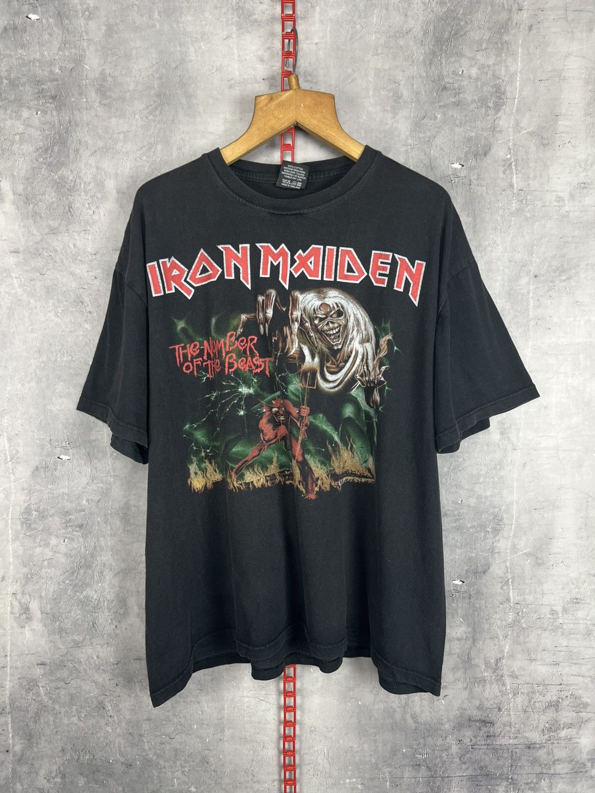 Maiden Iron Maiden The Number Of The Beast Vintage T Shirt Xl Hoodie, Sweatshirt | PodTeesHub.com