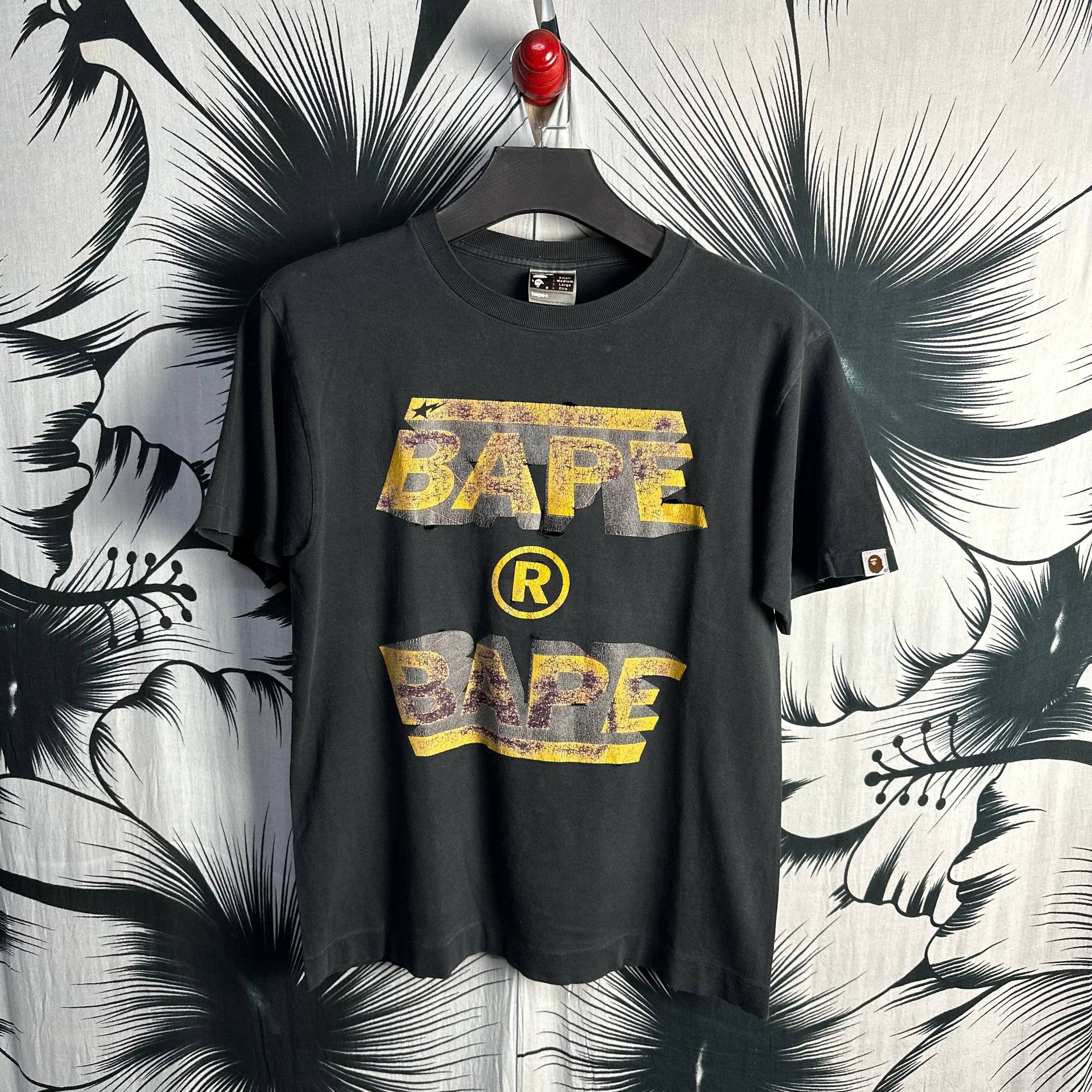 Bape Og Vintage A Bathing Ape Star Archives Distressed T Shirt Hoodie, Sweatshirt | PodTeesHub.com