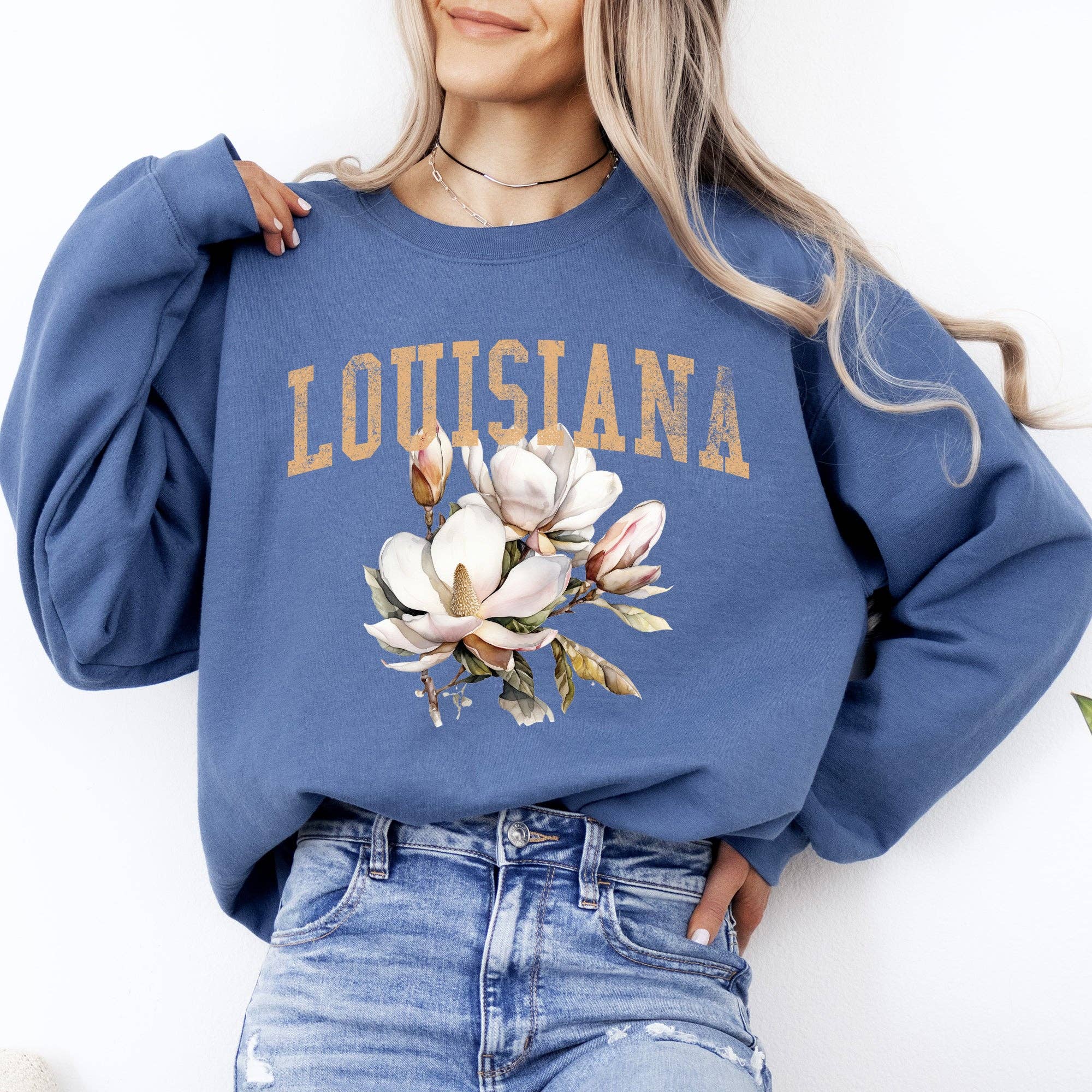 Louisiana State Flower Sweatshirt T-Shirts, Hoodie | PodTeesHub.com