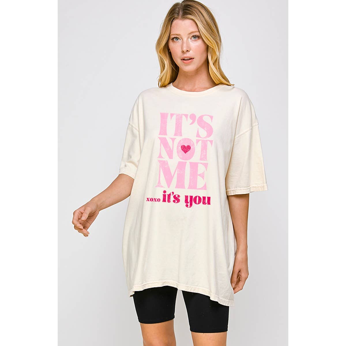 It Is Not Me It Is You Graphic Oversized Tee Hoodie, Sweatshirt | PodTeesHub.com