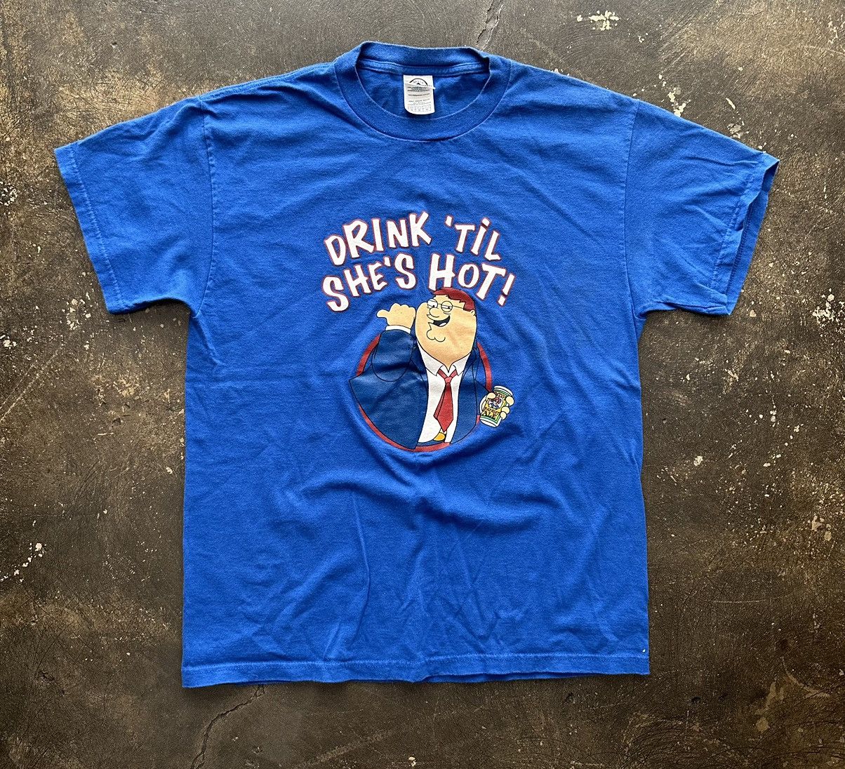 Vintage Y2k Peter Griffin Family Guy Drink Til She S Hot Tee Hoodie, Sweatshirt | PodTeesHub.com