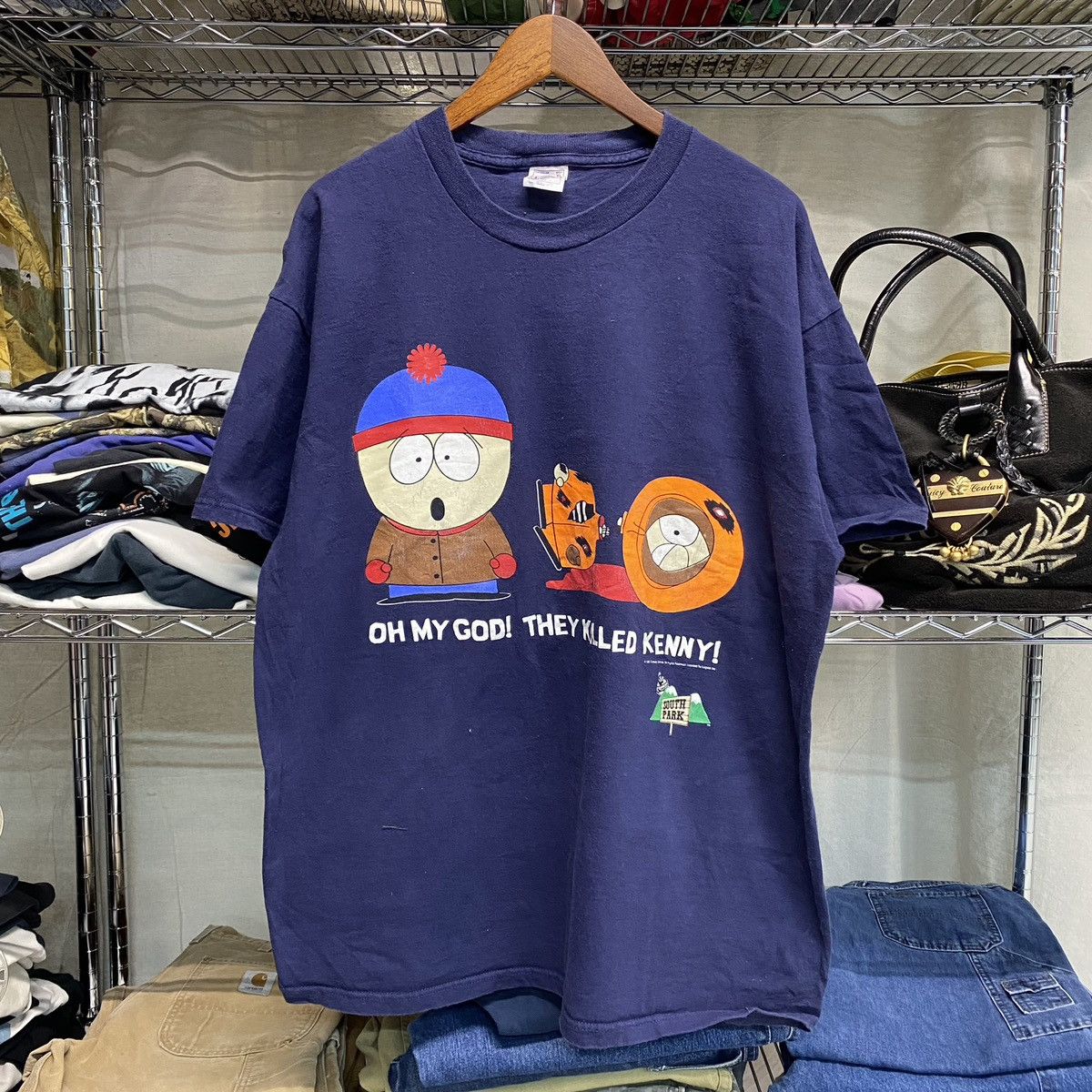 Vintage 1997 South Park They Killed Kenny Tshirt Cartoon 90s Hoodie, Sweatshirt | PodTeesHub.com