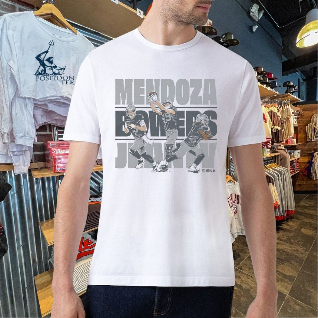 Fernando Mendoza, Ashton Jeanty & Brock Bowers Vegas Trio T-shirt