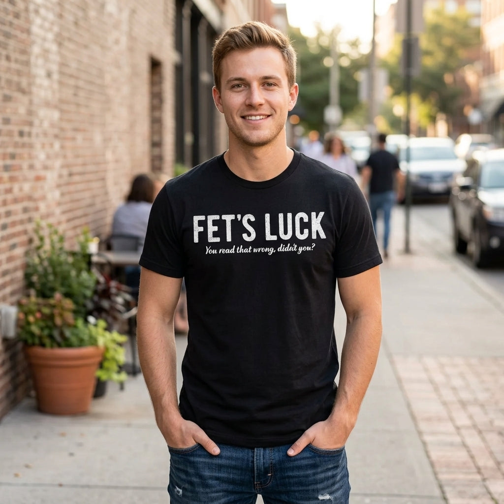 Fets Luck You Read That Wrong Didnt You Men's T Shirt