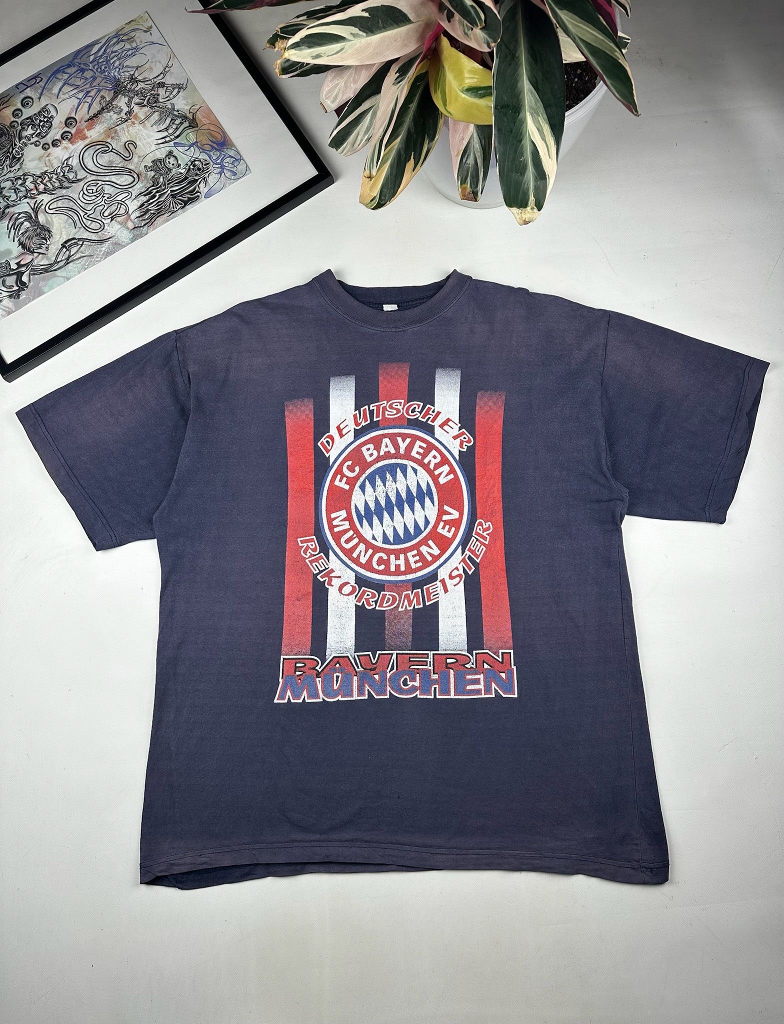 Sports Specialties Vintage Y2k Fc Bayern Munich Graphic Tee Faded Hoodie, Sweatshirt | PodTeesHub.com
