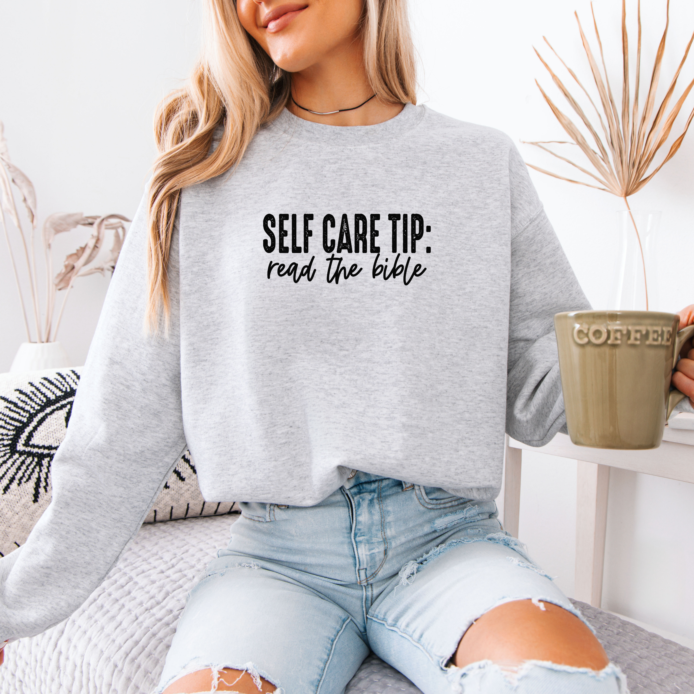Read Your Bible Self Care Sweatshirt - Christian Spring Tee Hoodie | PodTeesHub.com