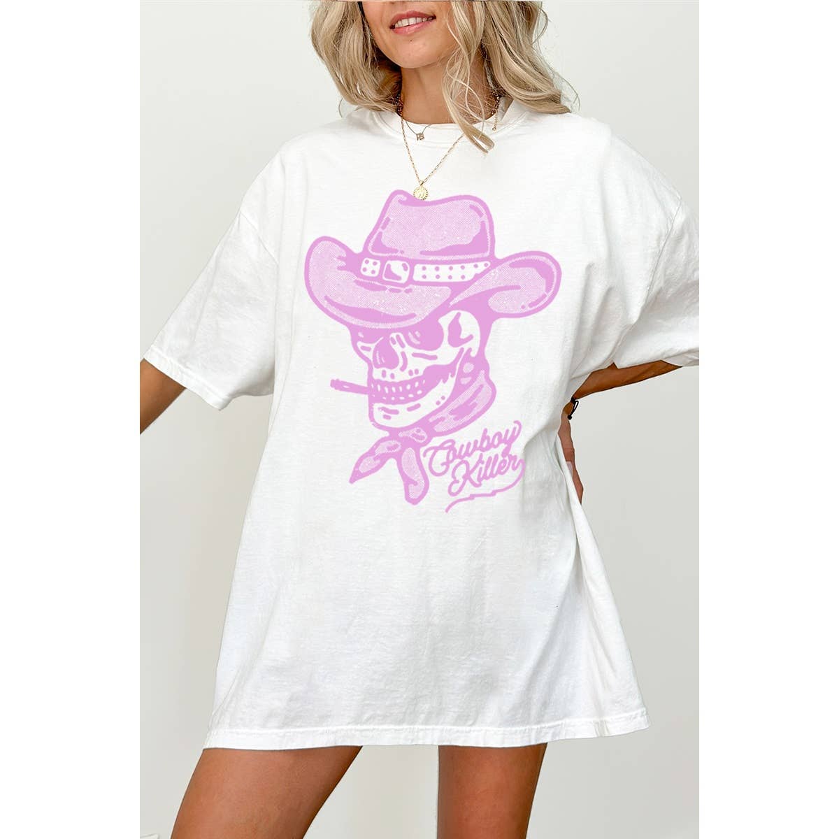 Cowboy Killer  Vintage Graphic Oversized Tee Hoodie, Sweatshirt | PodTeesHub.com