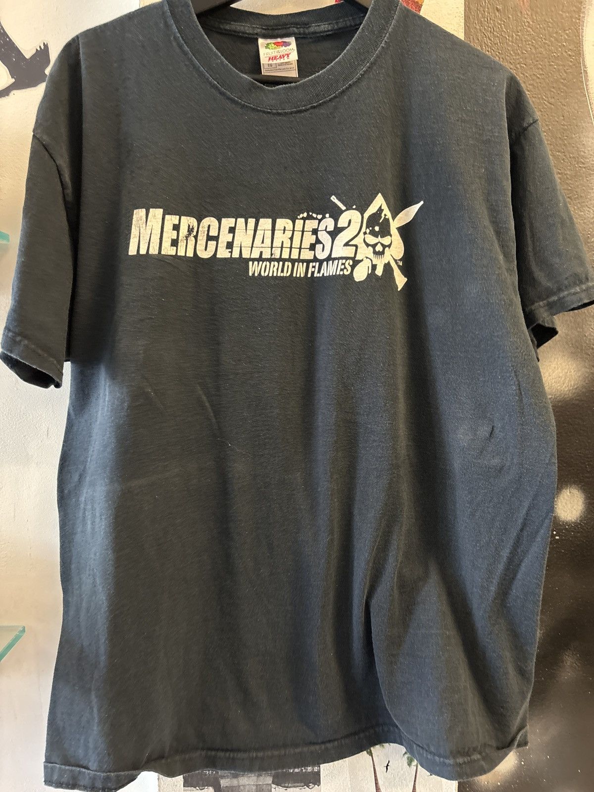 Vintage 2k Mercenaries 2 World In Flames Gaming Promo Shirt Hoodie, Sweatshirt | PodTeesHub.com