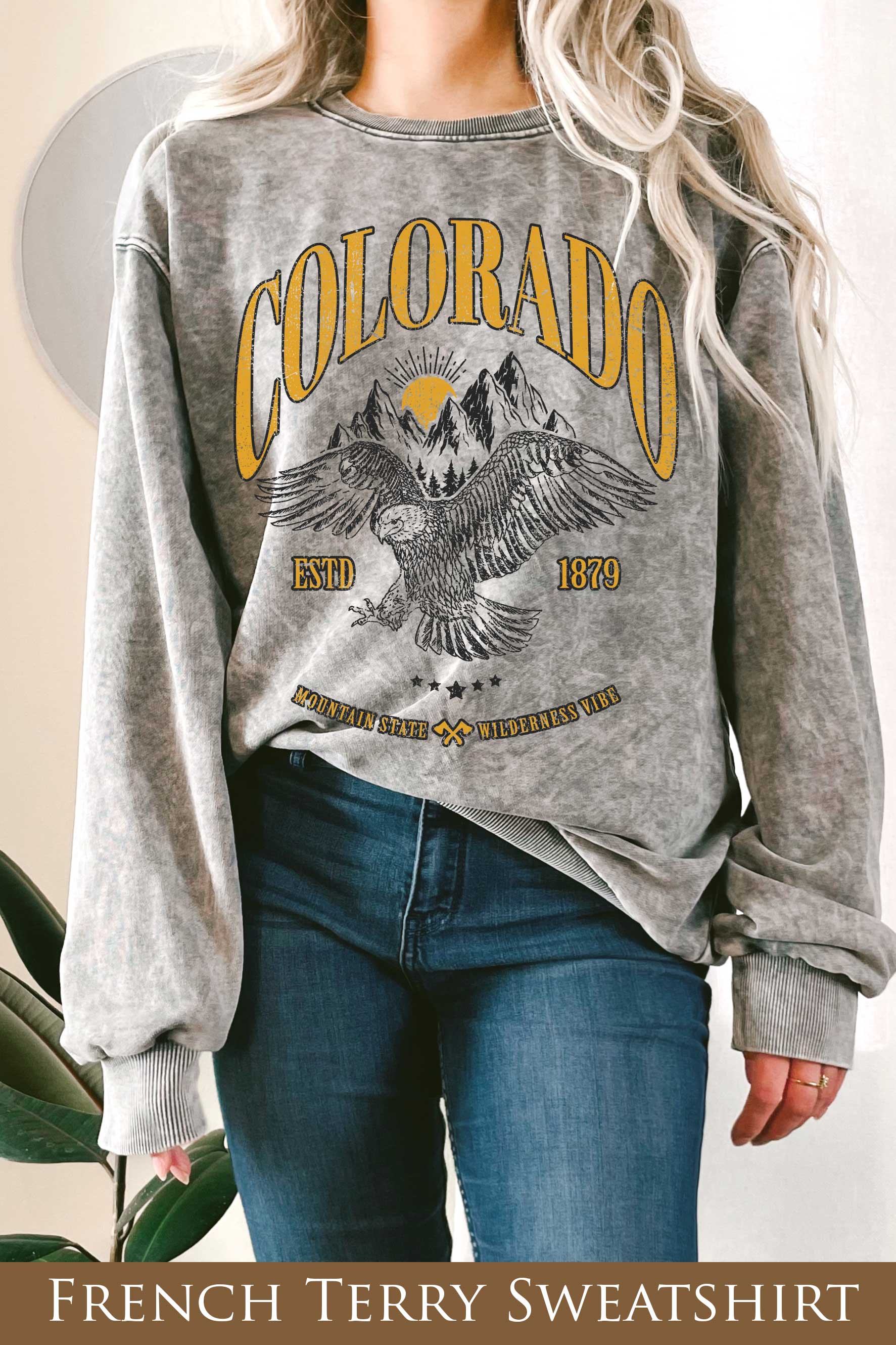 Colorado Mountain State Graphix Mineral Terry Sweatshirt T-Shirts, Hoodie | PodTeesHub.com