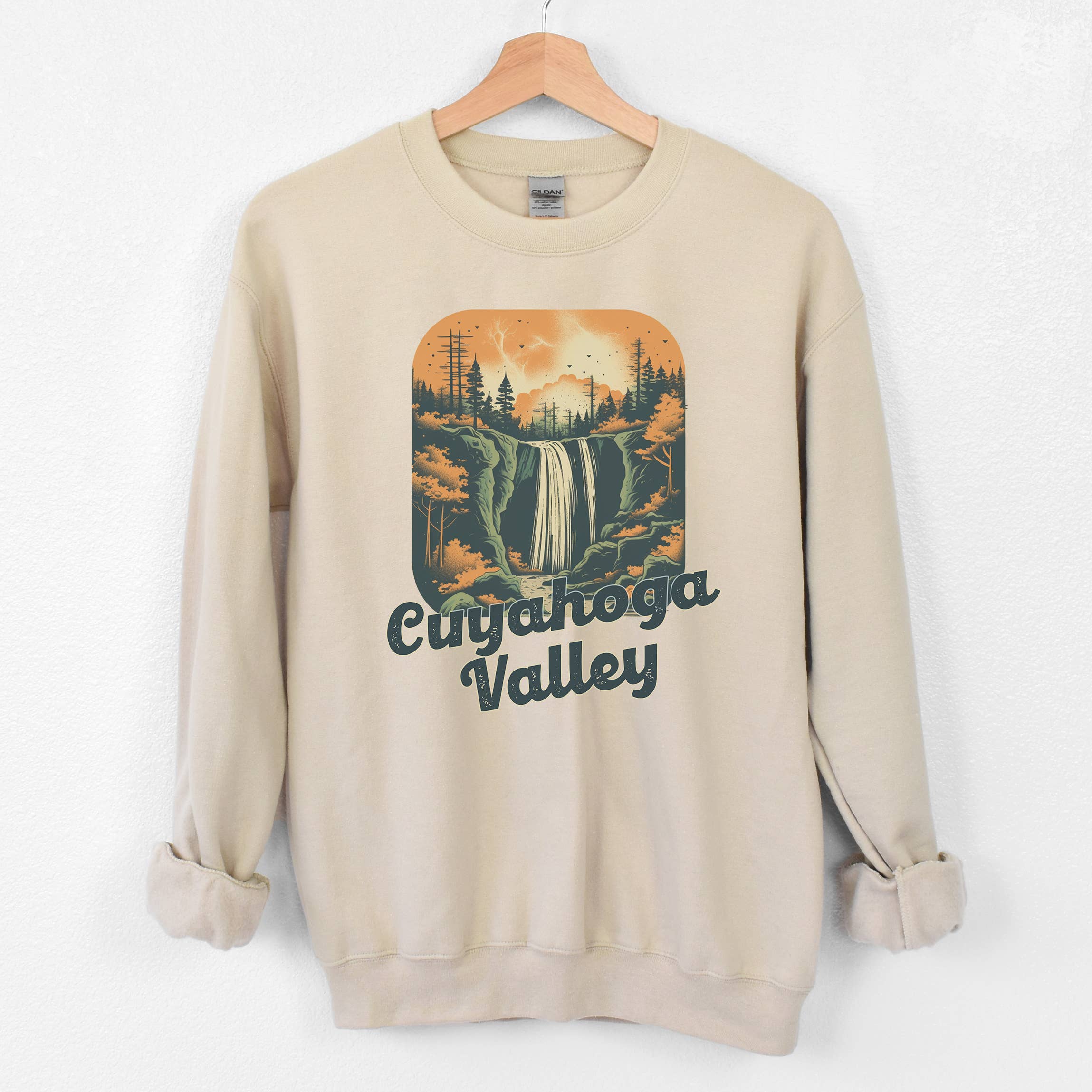 Cuyahoga Valley Sand Sweatshirt |National Park| Sizes S-2XL T-Shirts, Hoodie | PodTeesHub.com