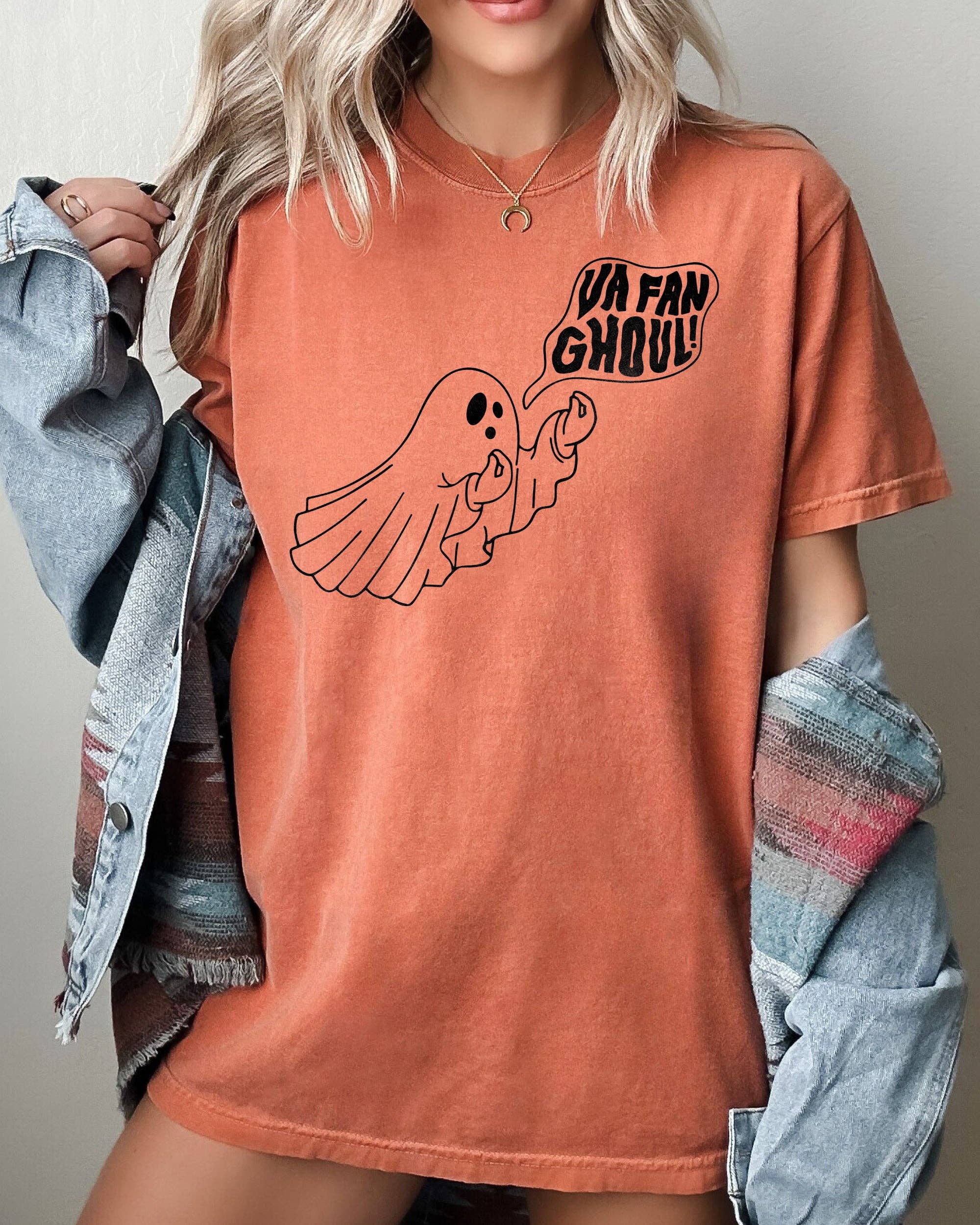 Va Fan Ghoul, Skeleton, Spooky, Ghost, Halloween T-Shirt Hoodie, Sweatshirt | PodTeesHub.com