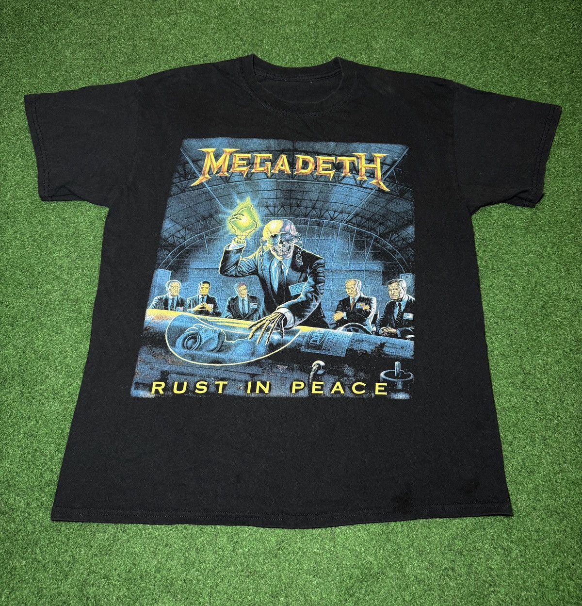 Vintage Y2k Megadeath Rust In Peace Grunge Band T Shirt Hoodie, Sweatshirt | PodTeesHub.com