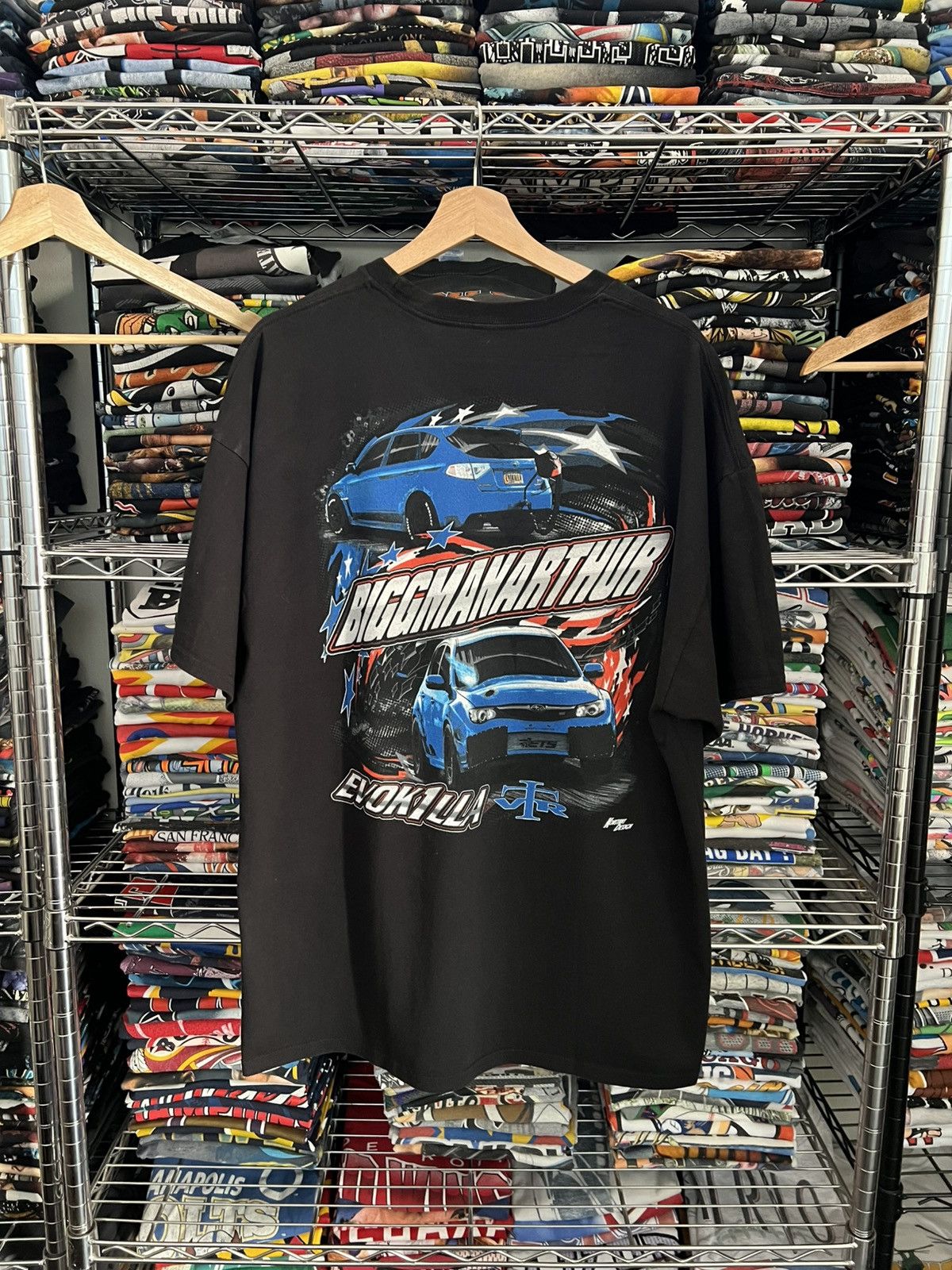 Nascar 2000s Biggmanarthur Evok1lla Subaru Vtr Konstant Design Tee Hoodie, Sweatshirt | PodTeesHub.com