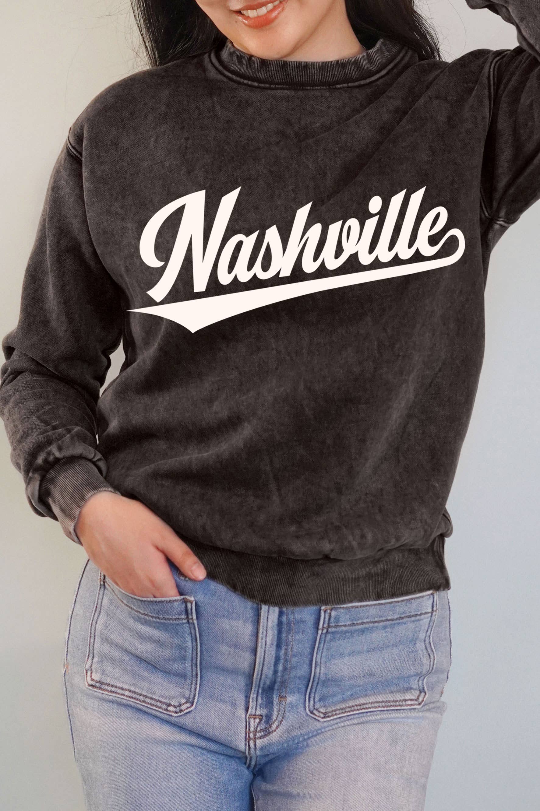 Nashville Puff Graphic Mineral Brushed Sweatshirt T-Shirts, Hoodie | PodTeesHub.com