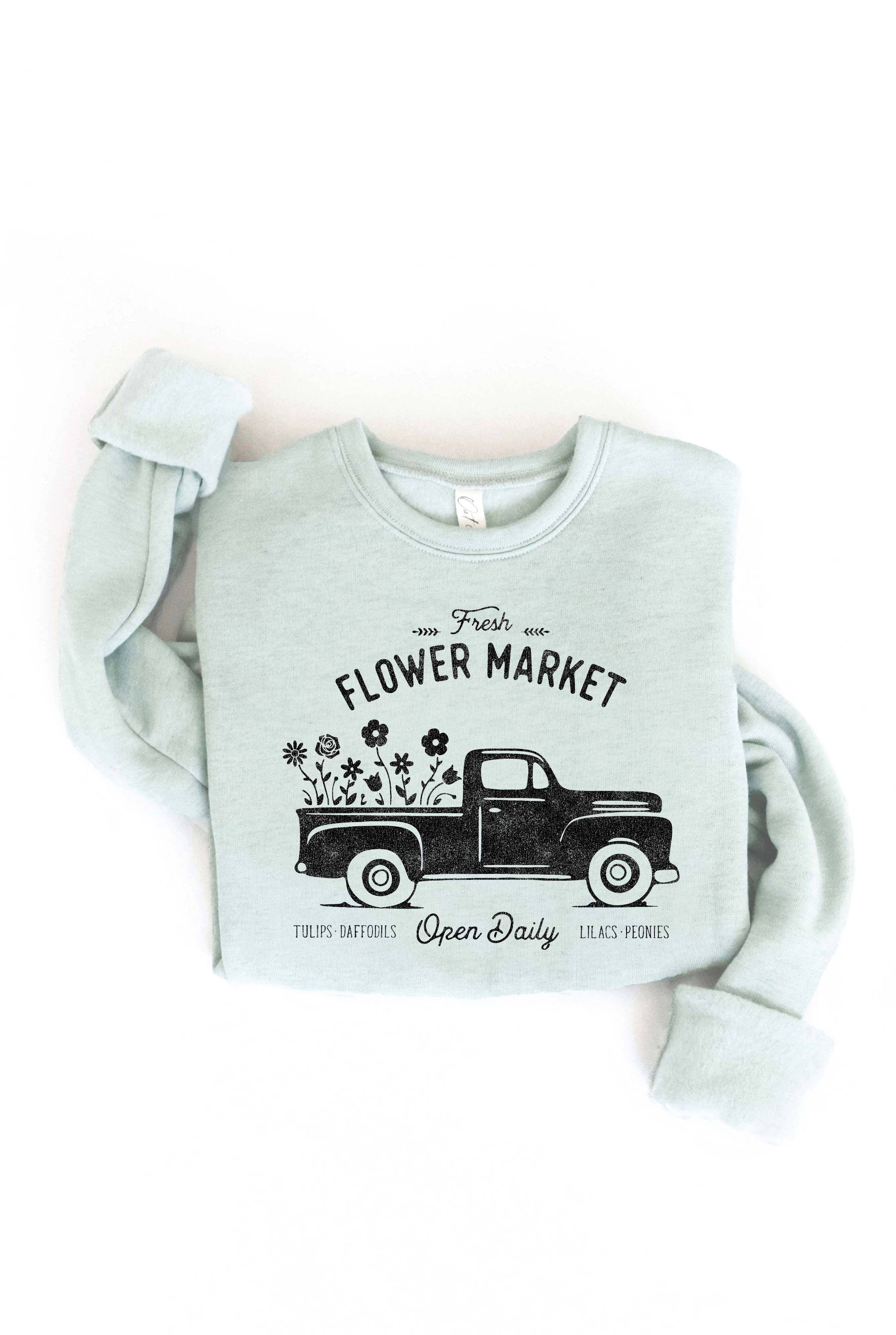 Fresh Flower Market Graphic Sweatshirt T-Shirts, Hoodie | PodTeesHub.com