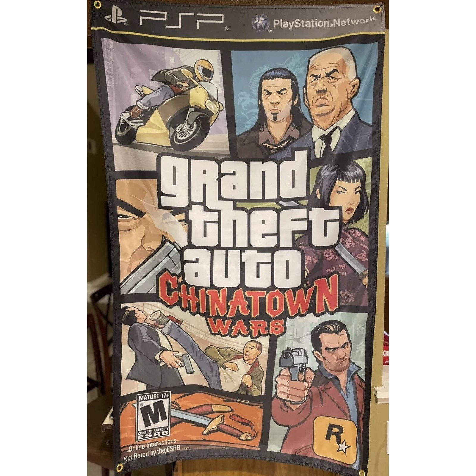 Playstation Grand Theft Auto Chinatown Wars 5 Flag Psp Playstation Gta T-Shirts, Hoodie, Sweatshirt | PodTeesHub.com