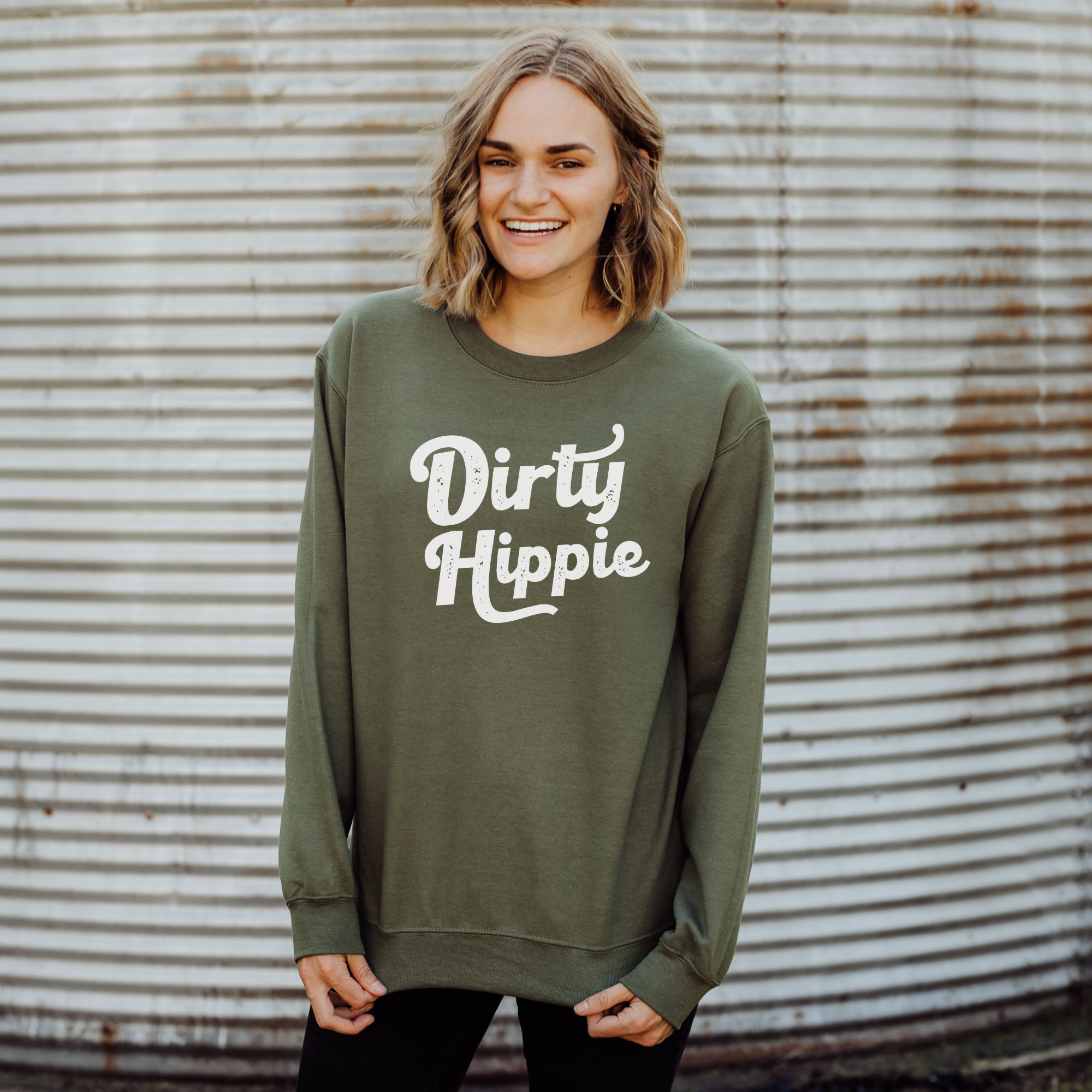 Dirty Hippie Sweatshirt *Unisex Fit* T-Shirts, Hoodie | PodTeesHub.com