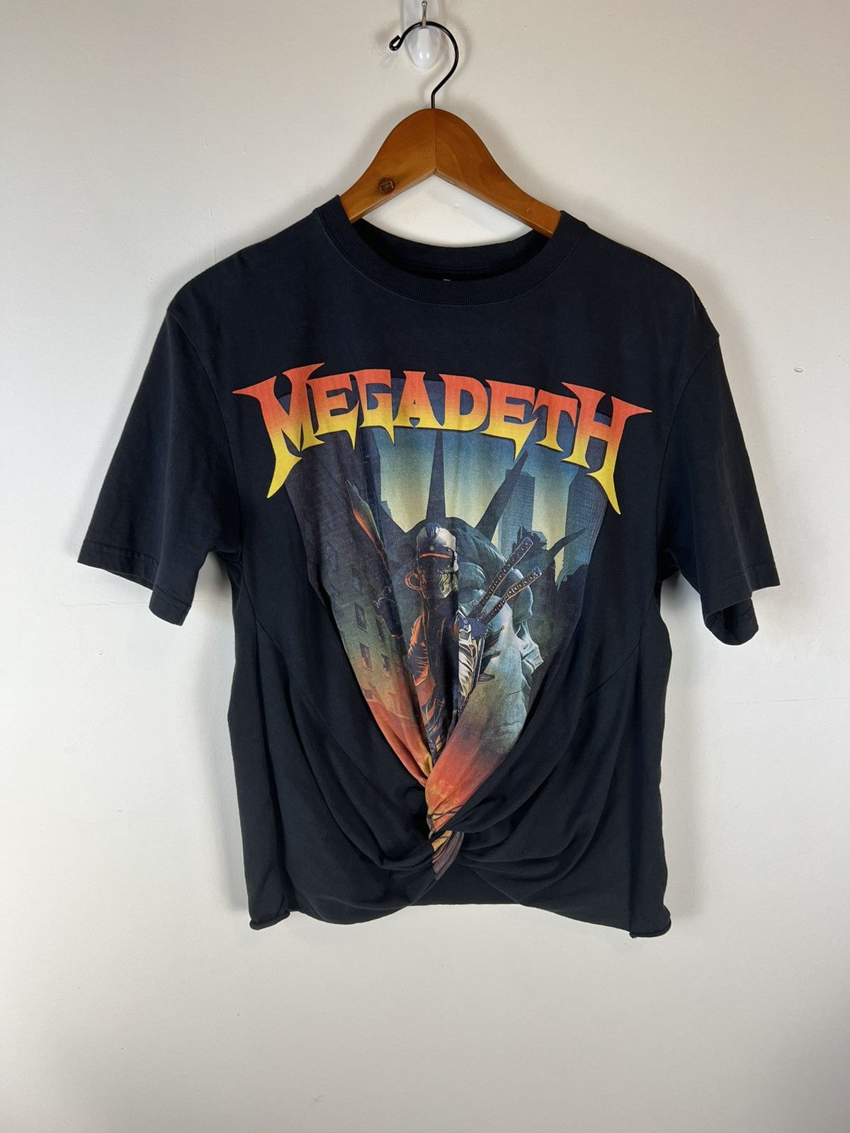 Band Tees R13 Megadeth Fatalbot Twisted Front Tee Hoodie, Sweatshirt | PodTeesHub.com