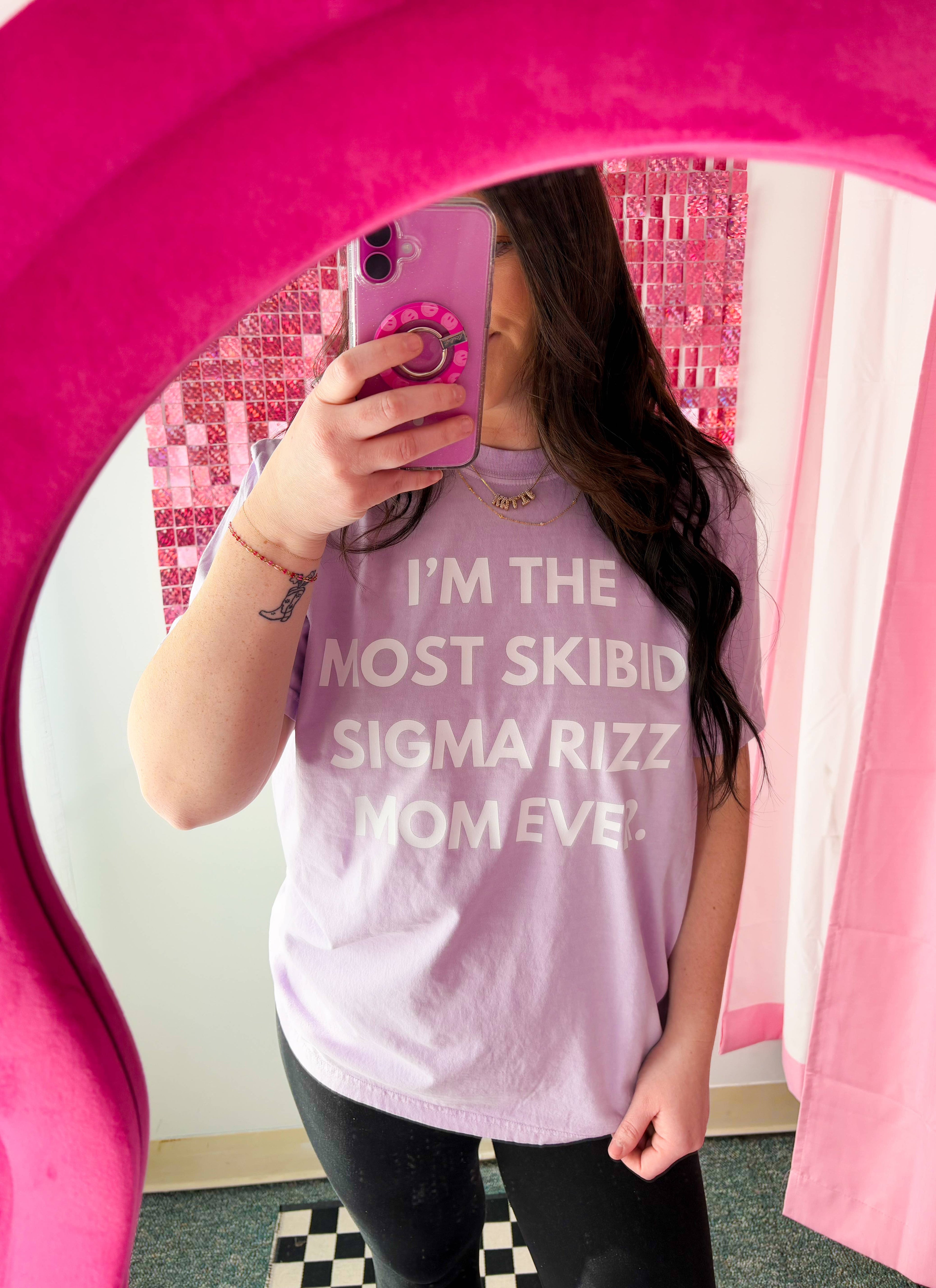 Skibidi Sigma Rizz Mom Tee | Mother's Day Shirt Hoodie, Sweatshirt | PodTeesHub.com