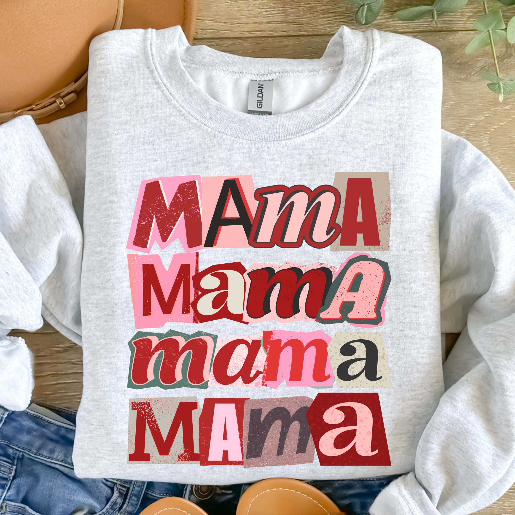 Mama Valentines Graphic Crewneck/Tee Hoodie, Sweatshirt | PodTeesHub.com