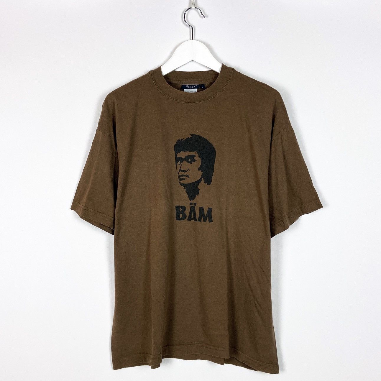 Vintage 90s Bruce Lee Bam Tee Fighter Hanes Street Fighter Hoodie, Sweatshirt | PodTeesHub.com
