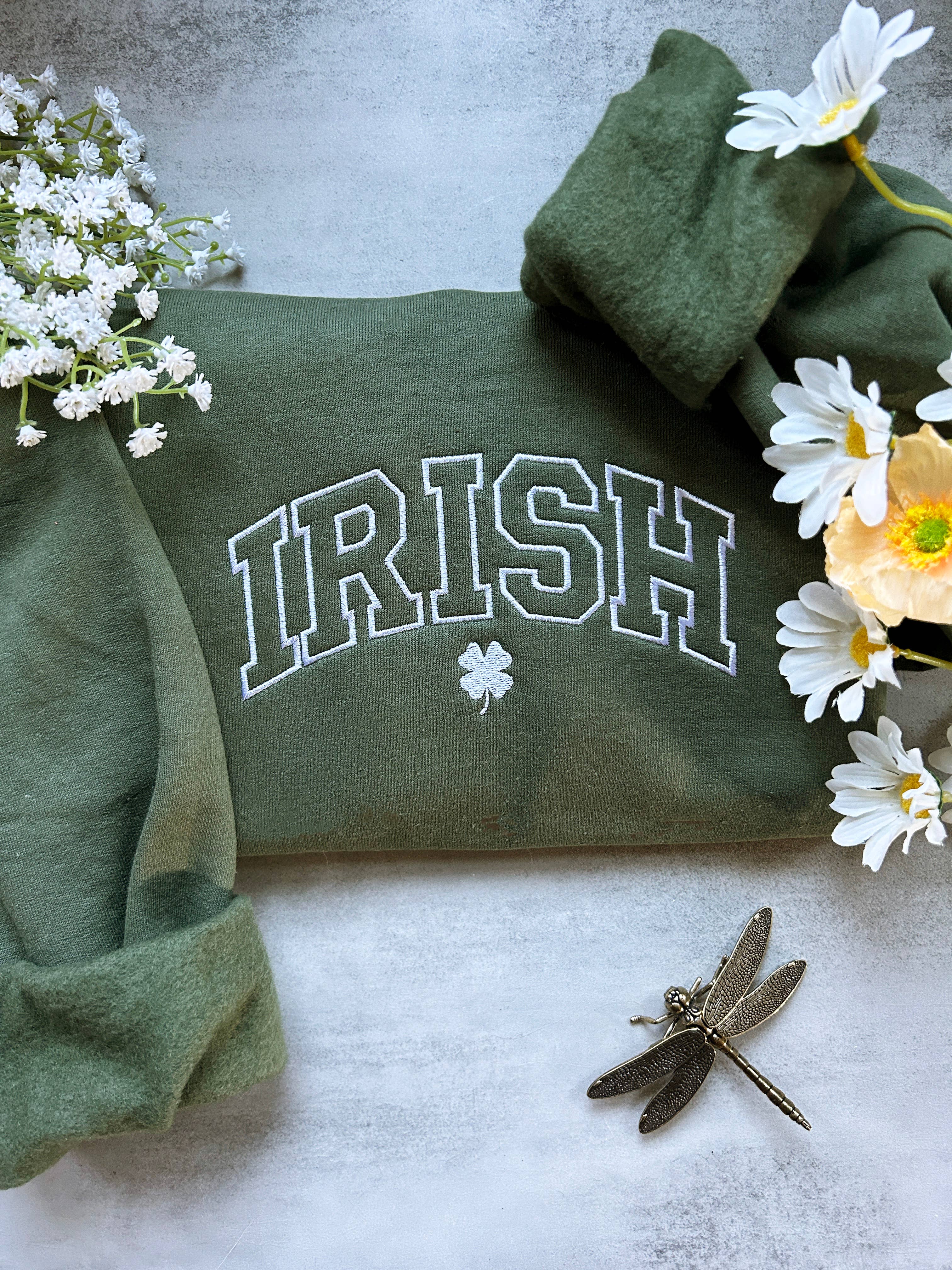 Embroidered Irish St. Patrick's Day Sweatshirt T-Shirts, Hoodie | PodTeesHub.com