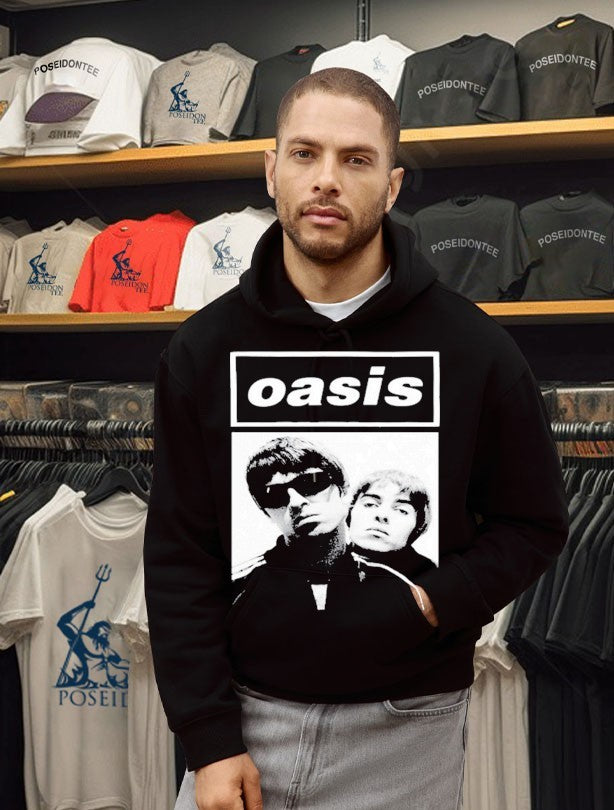 Fher Olvera Maná X Oasis Noel & Liam Boxed Photo T-shirt