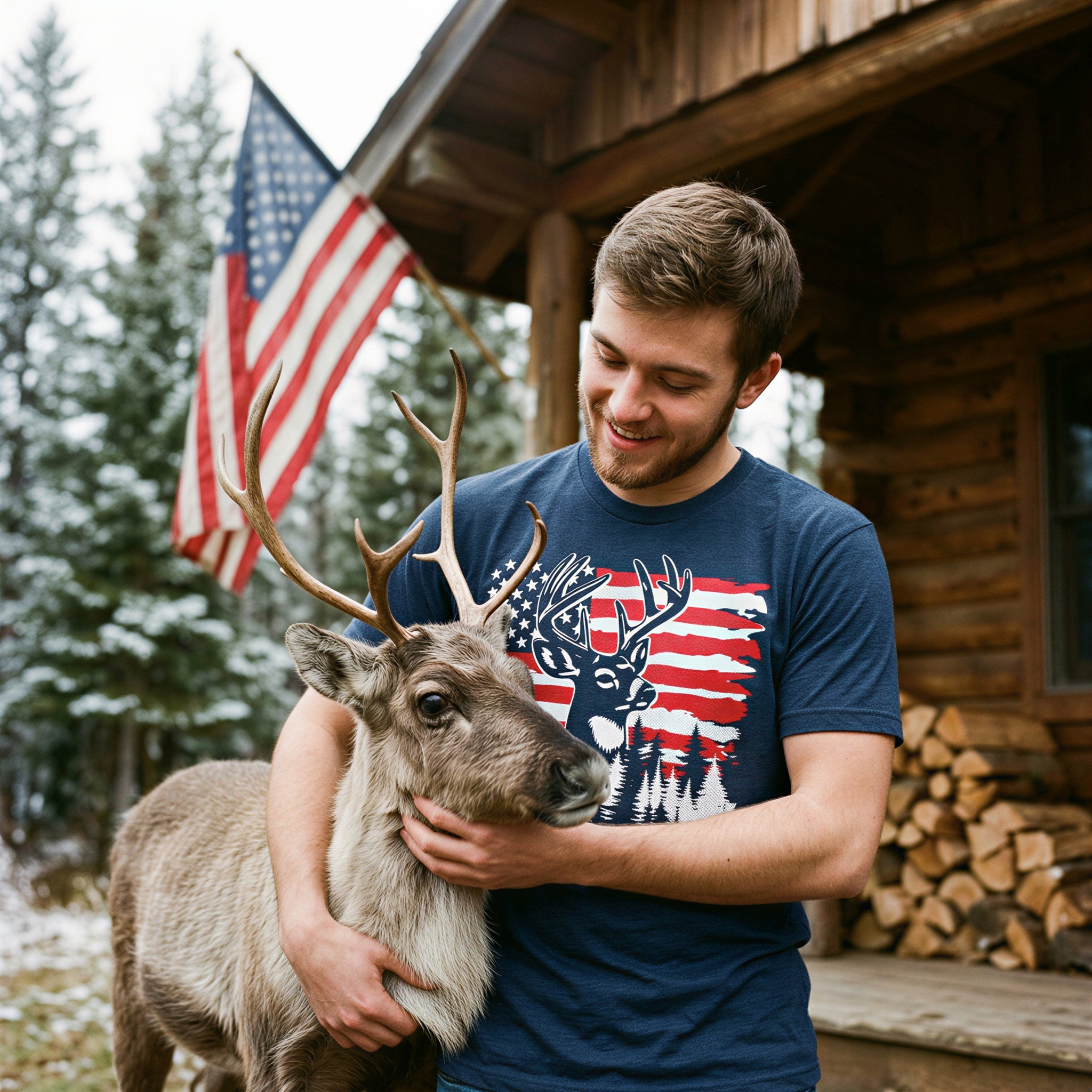 USA Buck Men's T Shirt