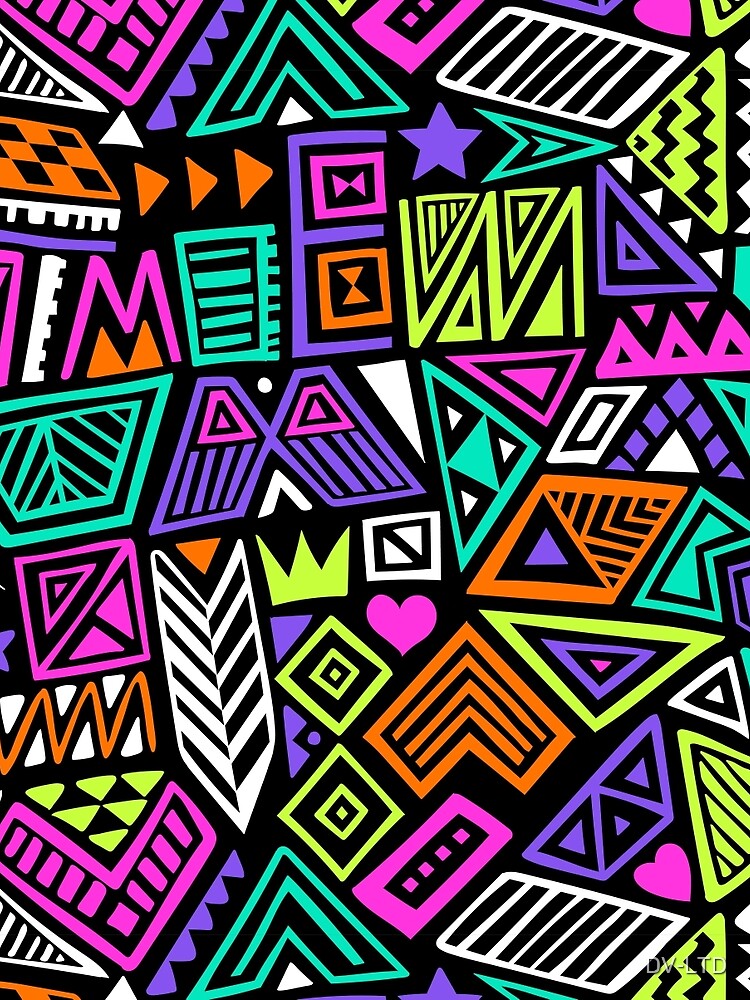 Abstract Retro 80's Style pattern by DV-LTD