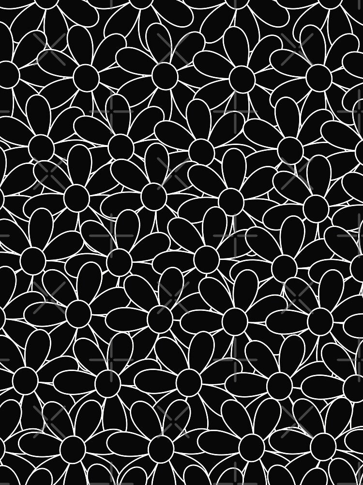 Flowers, Flowers Everywhere - Black by SeaStories88