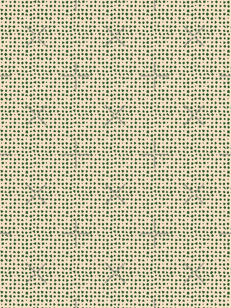 Hand Drawn Greenish Squares Triangles Circles Pattern by Cheap Women's Shirts