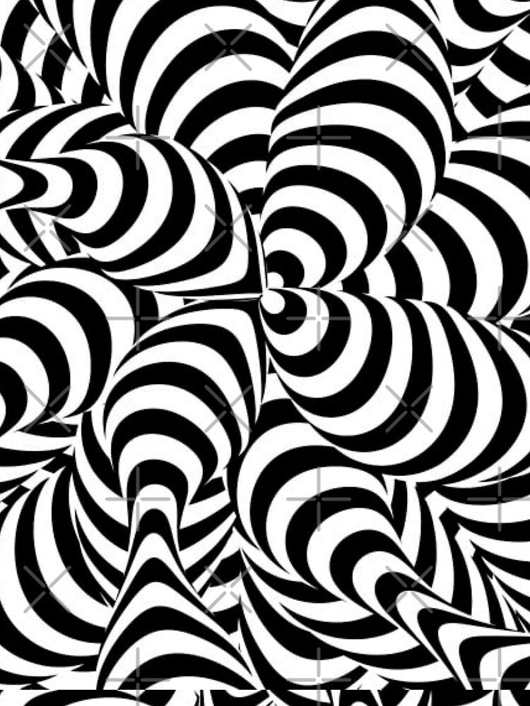 Three-dimensional shirts, stickers, mug,and many other products...T-shirt with 3D art,Black and white boxes by Misnrays93
