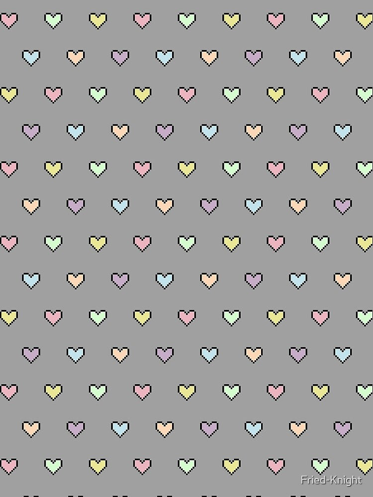Pixel Pastel Hearts by Fried-Knight