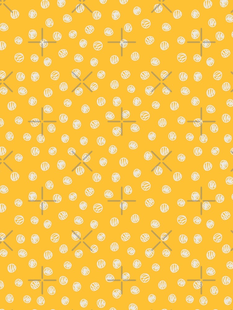 Hand Drawn Yellow Lines Pattern by Cheap Women's Shirts