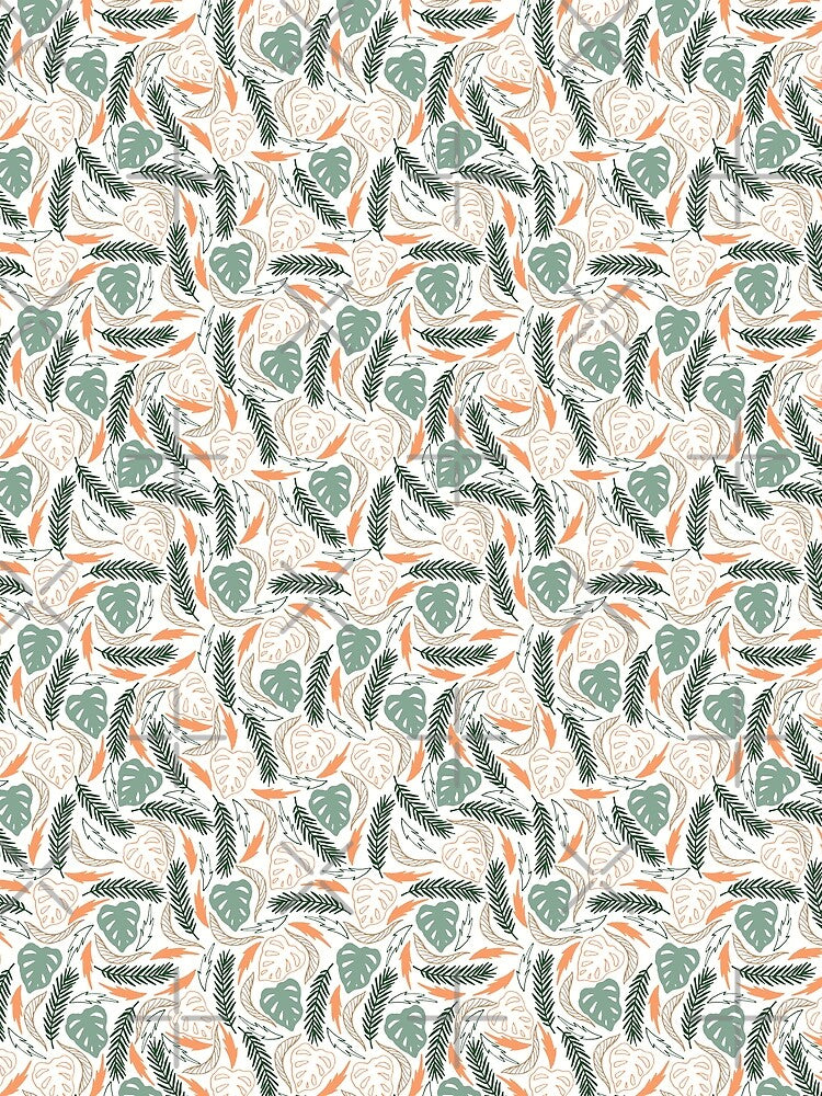Drawing Leaves Pattern by Cheap Women's Shirts