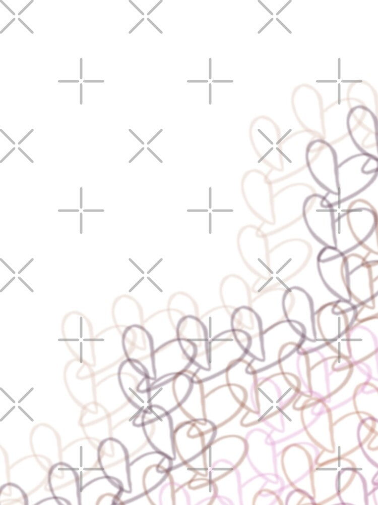 Minimalist Heart Pattern - Layered Line Art by Krystal_Clair