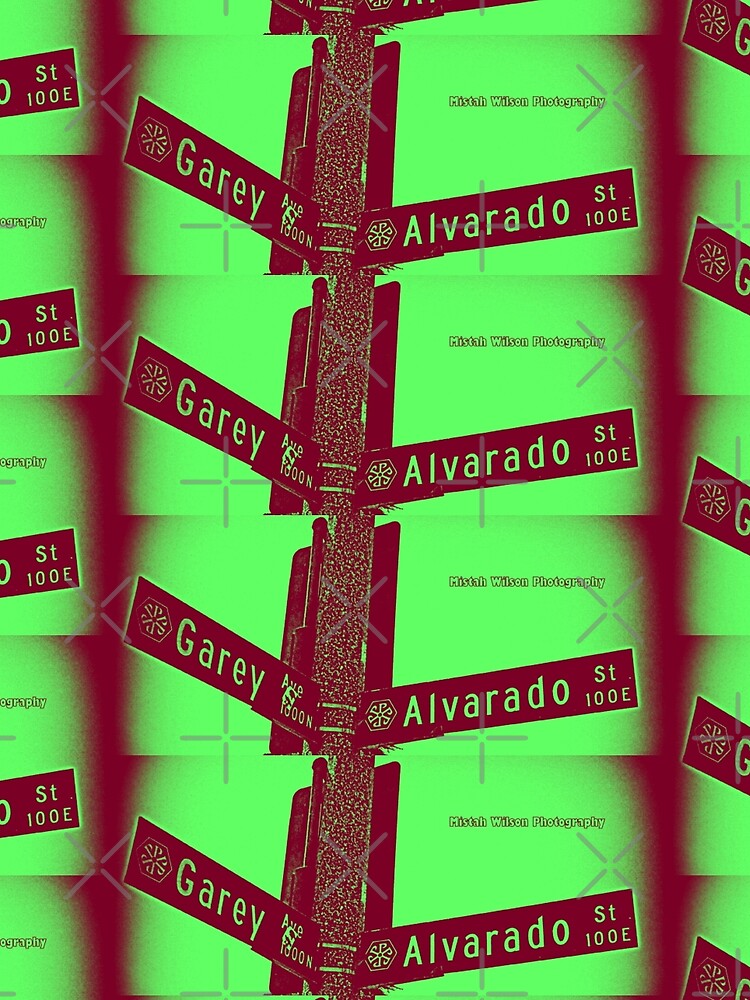 Garey Avenue & Alvarado Street, Pomona, CA by Mistah Wilson by The Street Sign Store