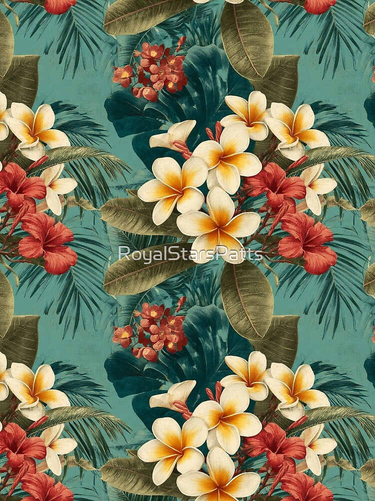 Unique Tropical Floral Texture  - Flower Bouquet Pattern  - Retirement Gifts For Women by RoyalStarsPatts