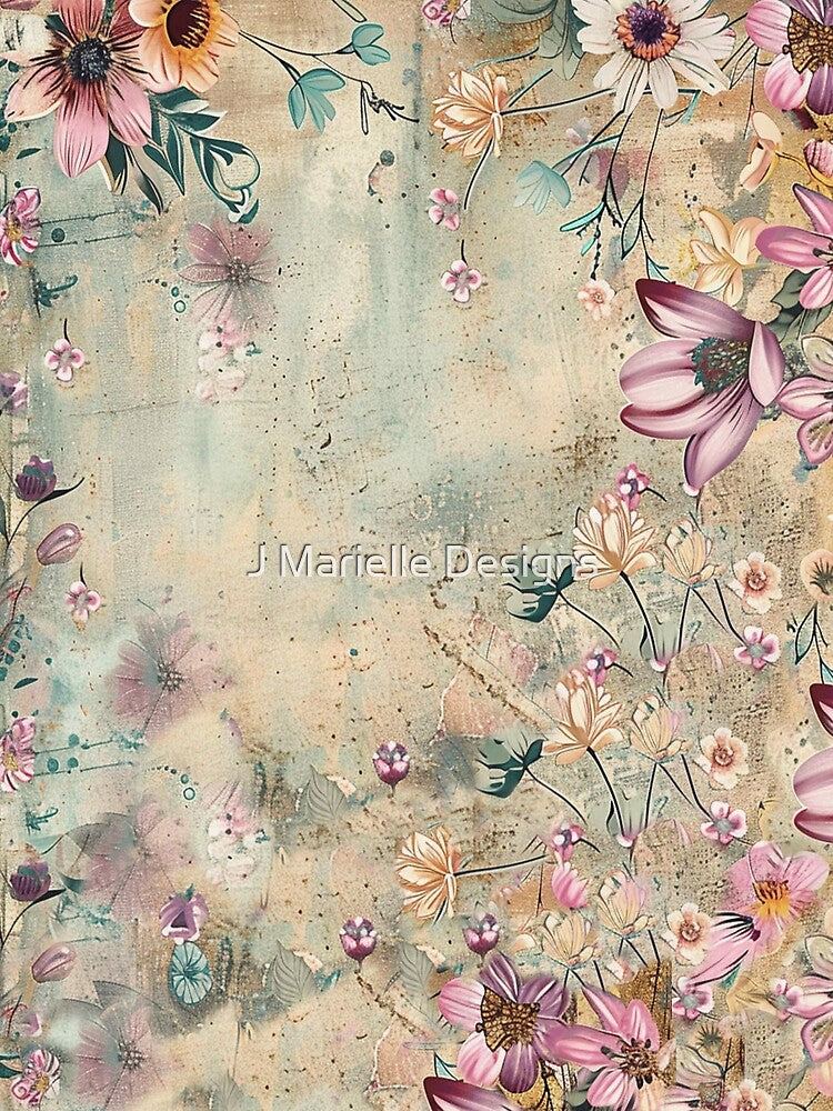 Vintage Boho Floral 2 by J Marielle Designs