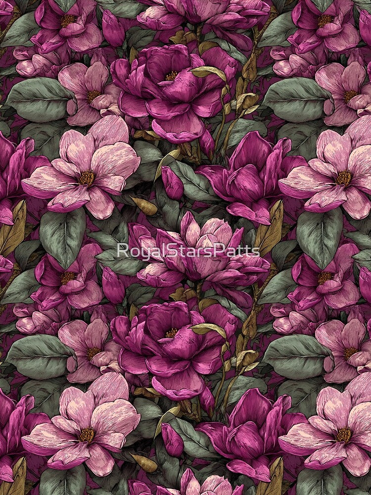 Vibrant Gardenias Flower  - Botanical Garden Pattern  - Birthday Gifts For Husband by RoyalStarsPatts