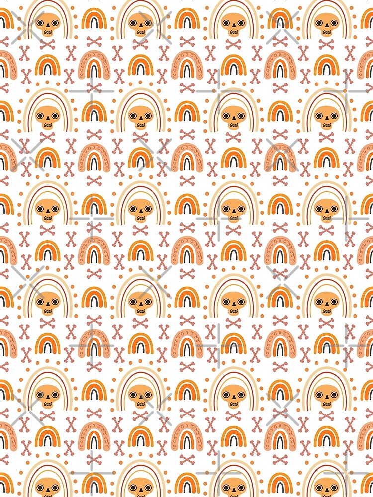 Rainbow Boho Halloween pattern by ElLocoMus