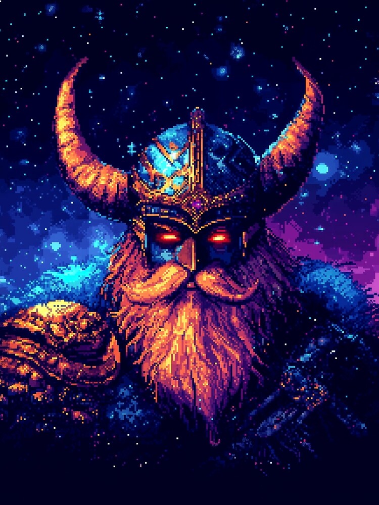 Viking Pixel Art by Kaos-Bit