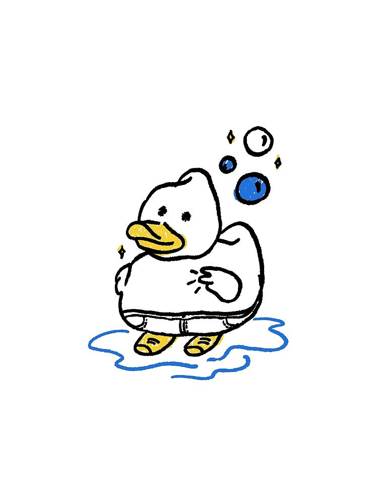 Embarrassed Duck by RedsStickerShop