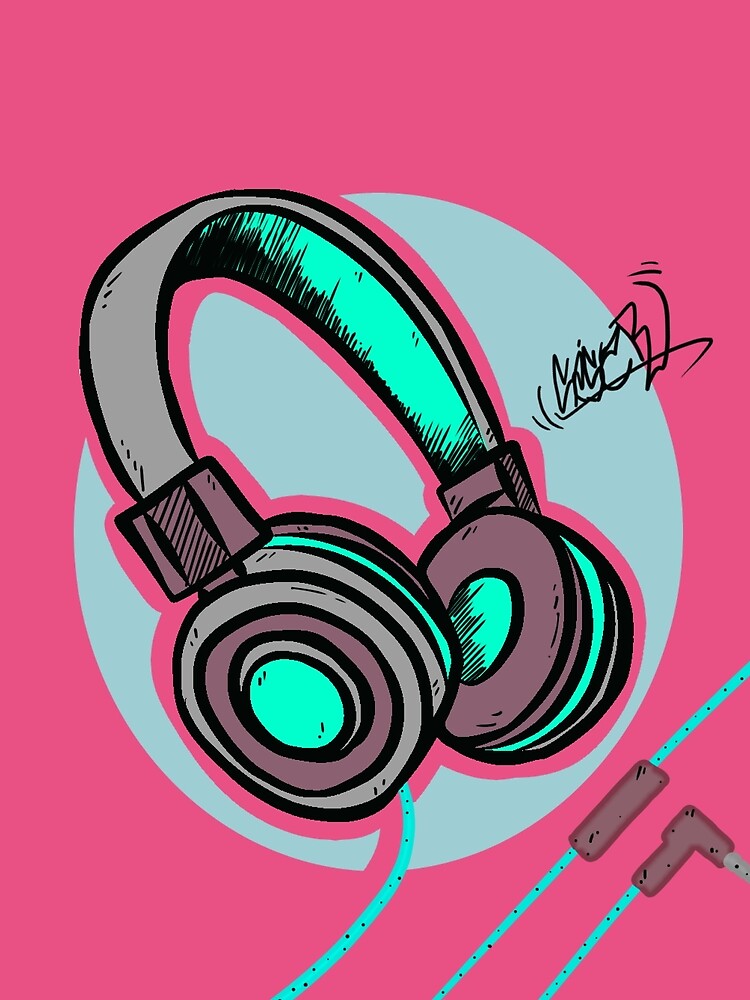 Headphones Art by CaesArts